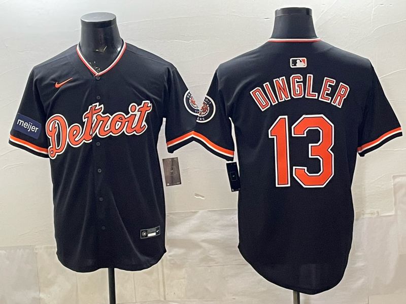Men Detroit Tigers #13 Dingler black Nike 2026 MLB Jersey 0402003->->MLB Jersey